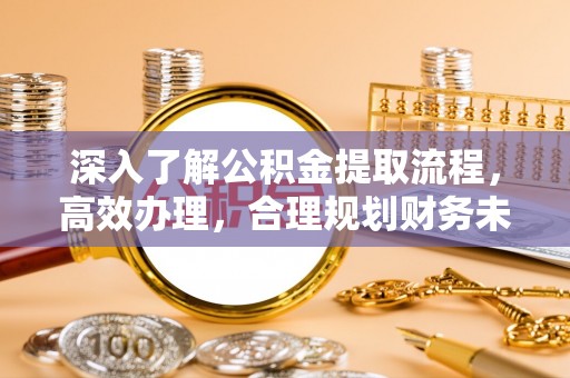 润州深入了解公积金提取流程，高效办理，合理规划财务未来